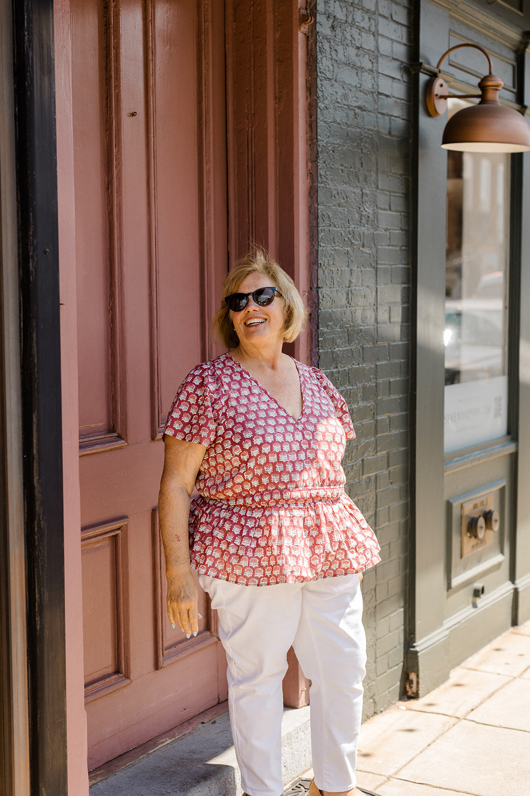 The Judy Top In Crimson Grove | Includes Plus Size