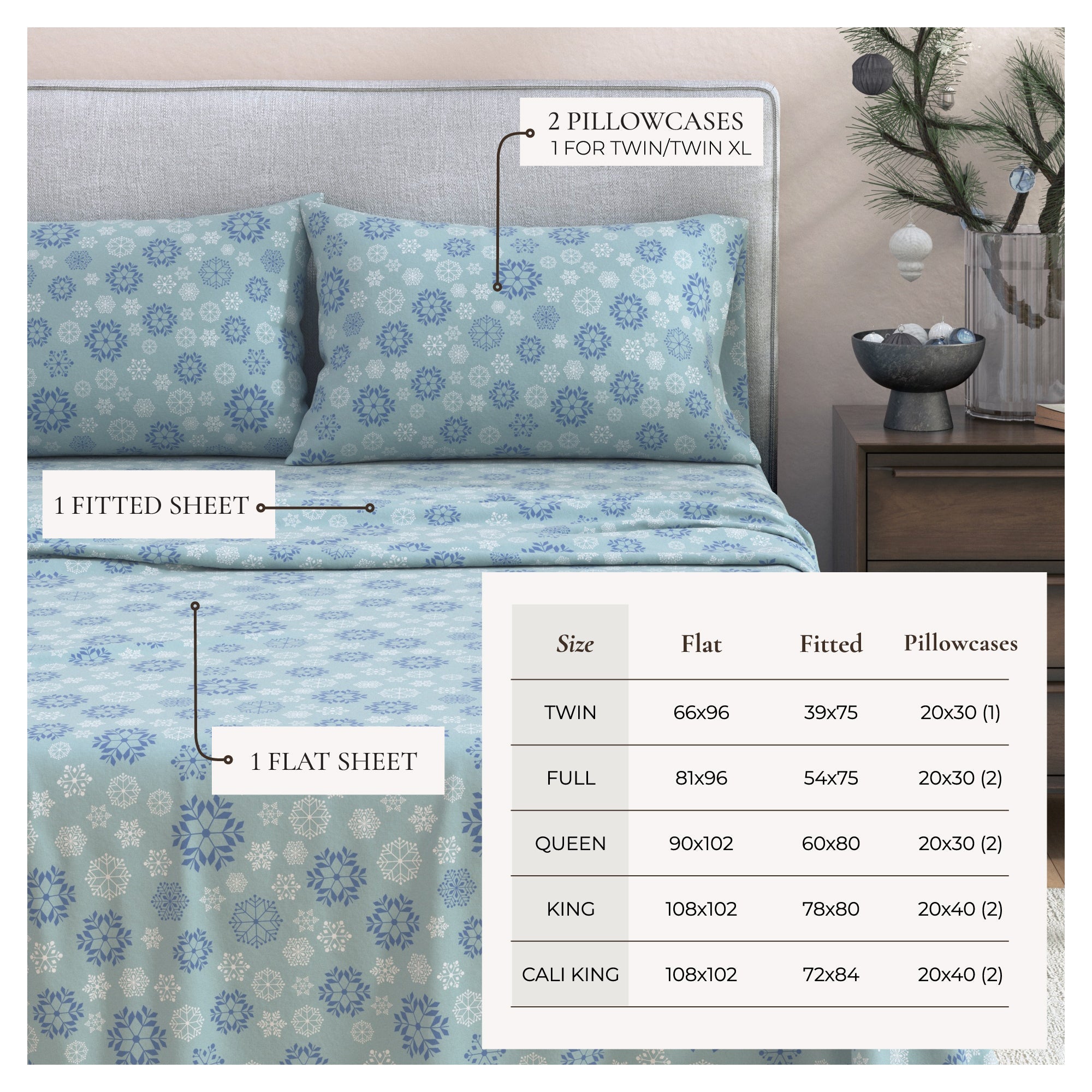 4-piece Turkish Cotton Flannel Sheet - Stratton Collection