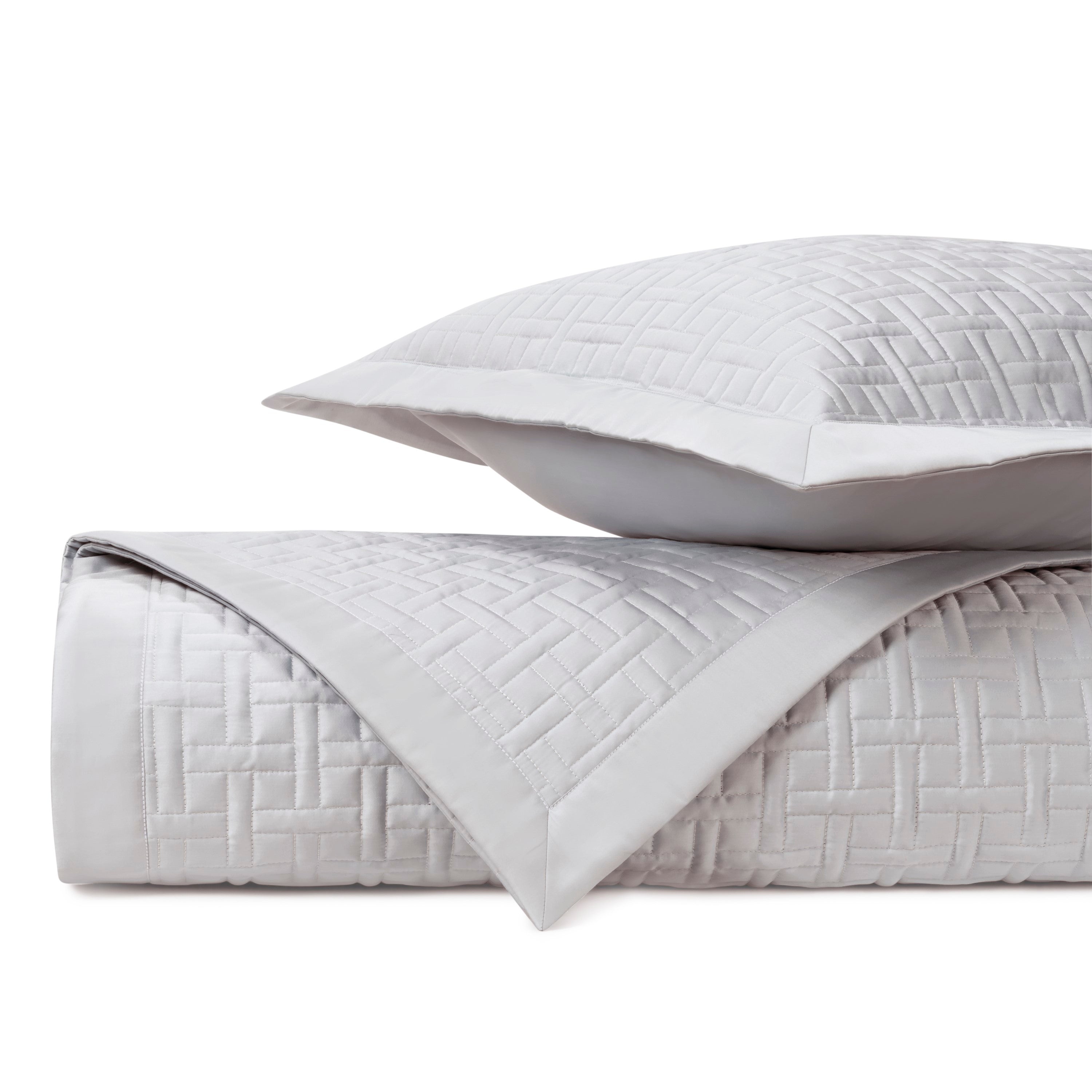 Parquet Quilted Coverlet (euro) Set