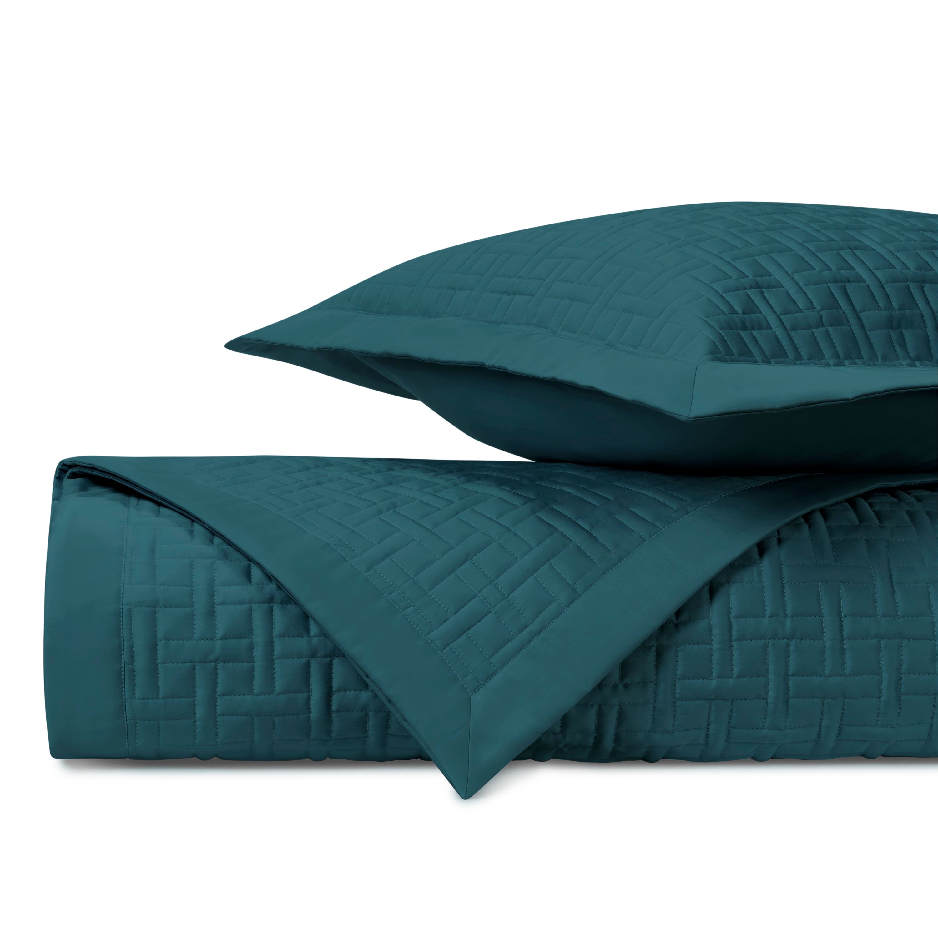 Parquet Quilted Coverlet (euro) Set