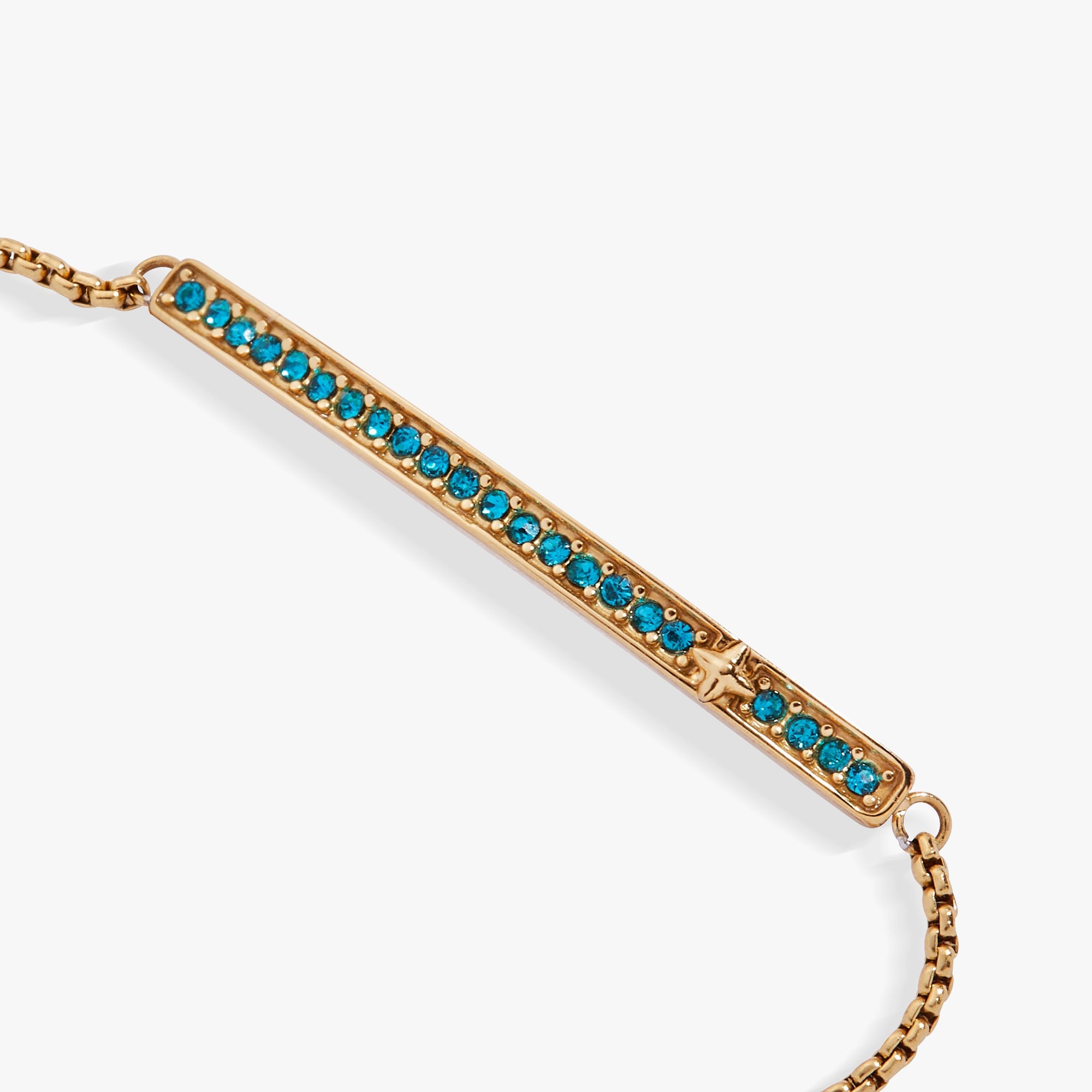 December Everyday Birthstone Pave Bolo Bracelet