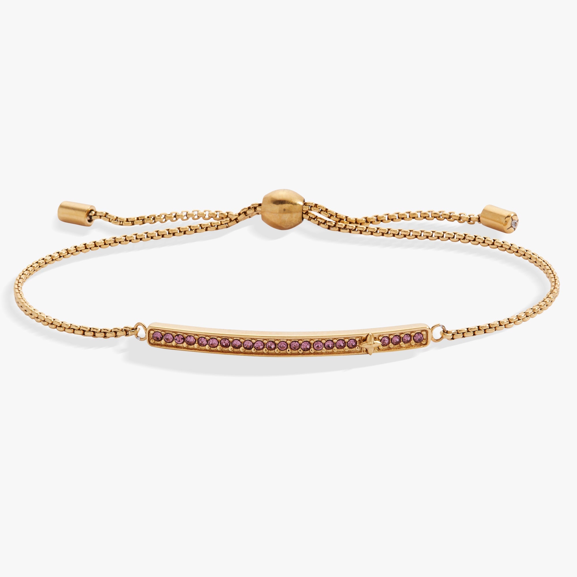 June Everyday Birthstone Pave Bolo Bracelet