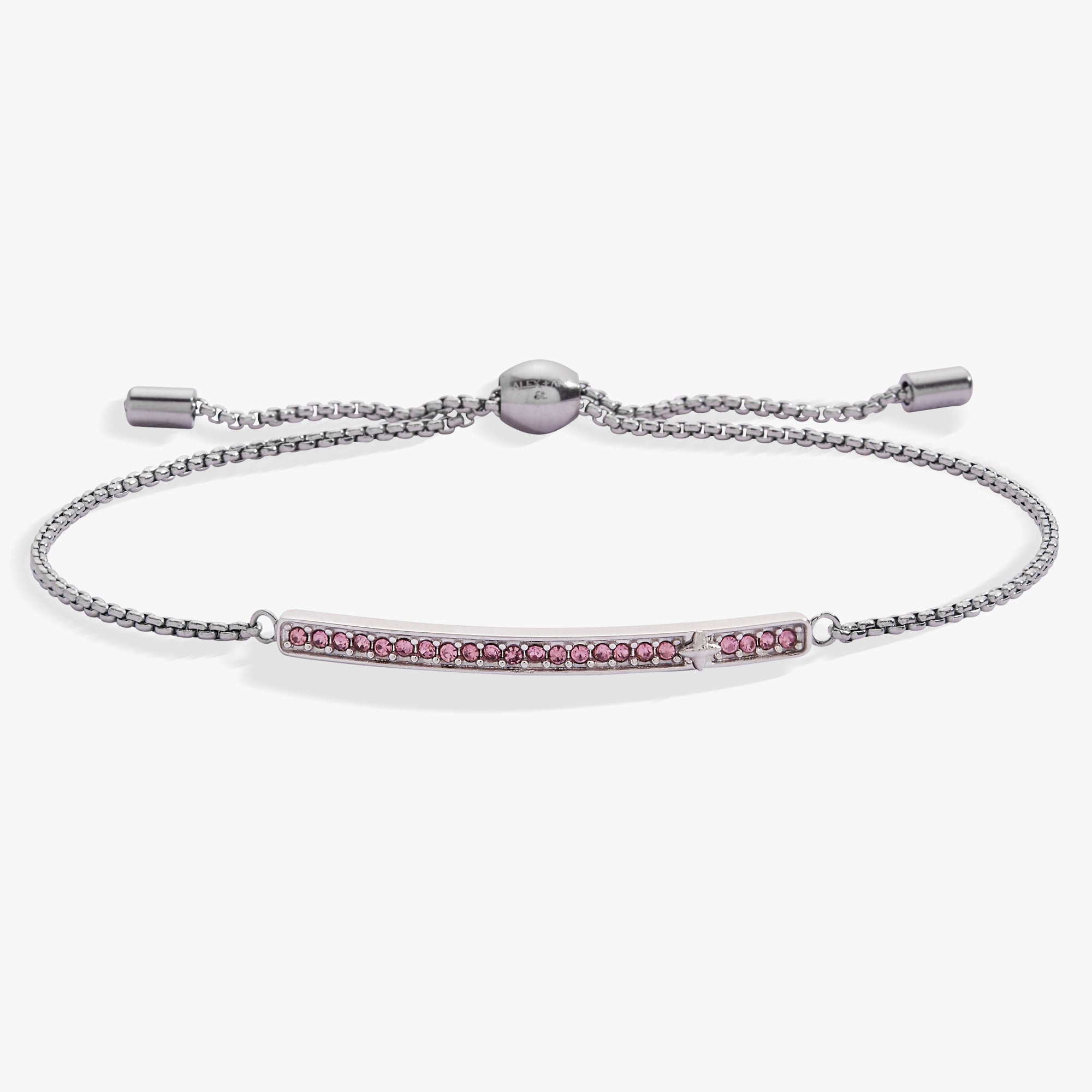 June Everyday Birthstone Pave Bolo Bracelet