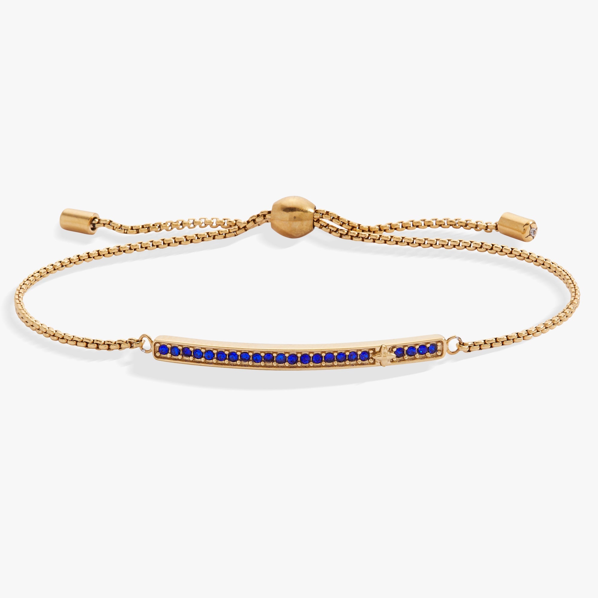 September Everyday Birthstone Pave Bolo Bracelet