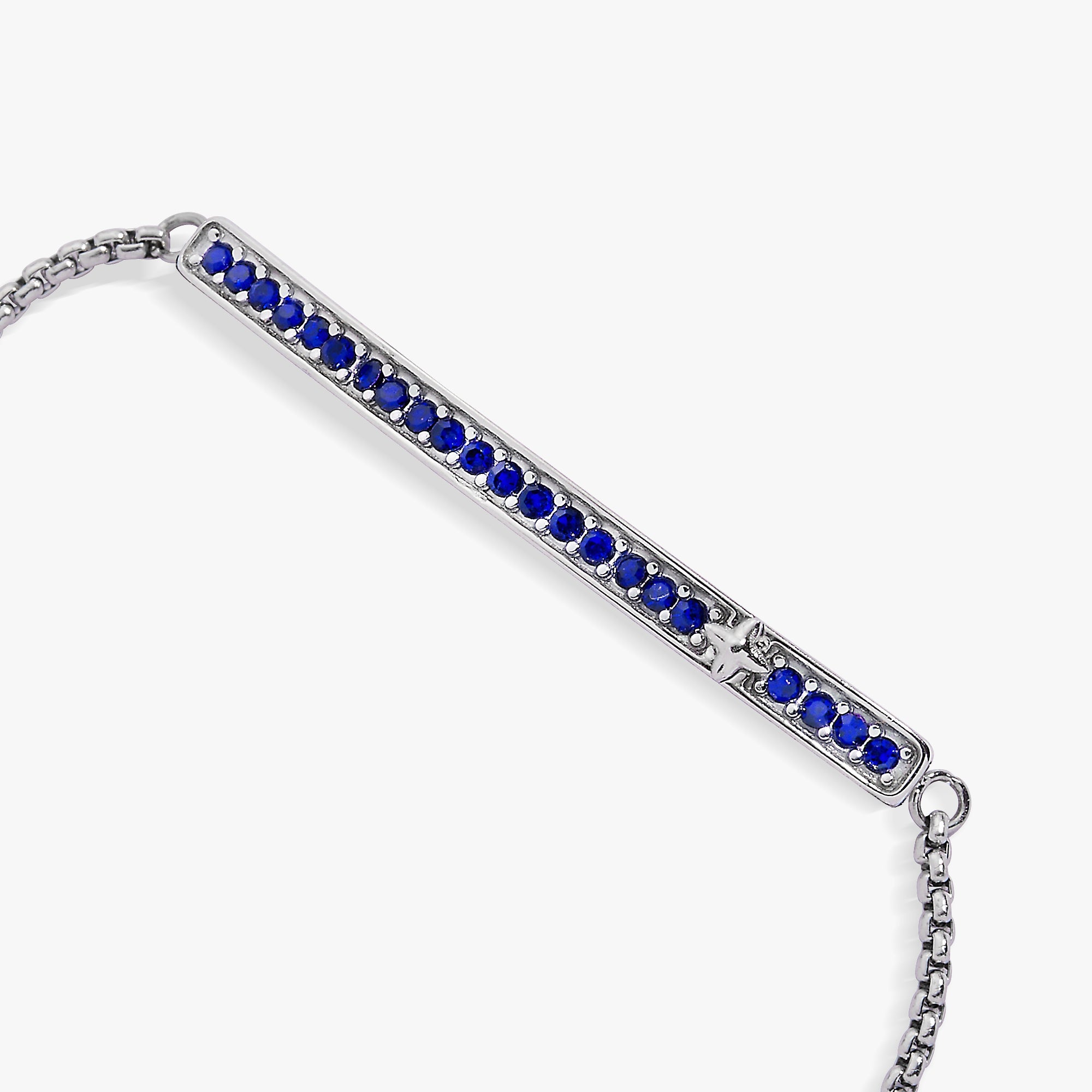 September Everyday Birthstone Pave Bolo Bracelet