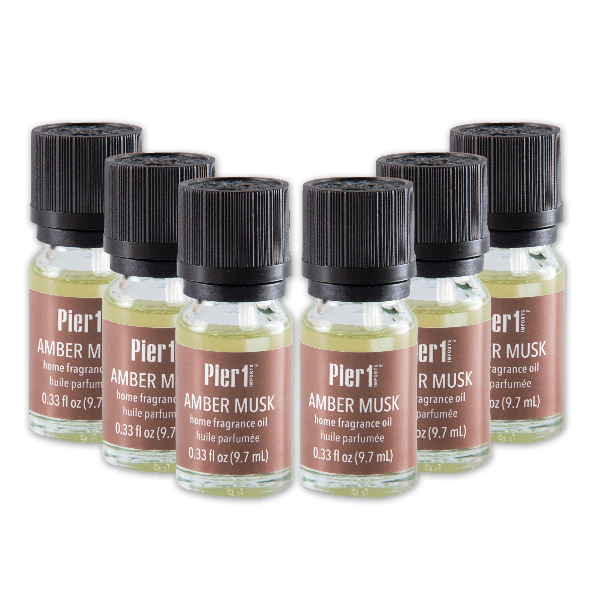 Pier 1 Amber Musk Fragrance Oil Set of 6