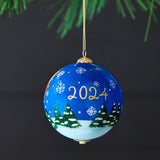 Pier 1 Li Bien Santa's Sleigh Ornament 2024