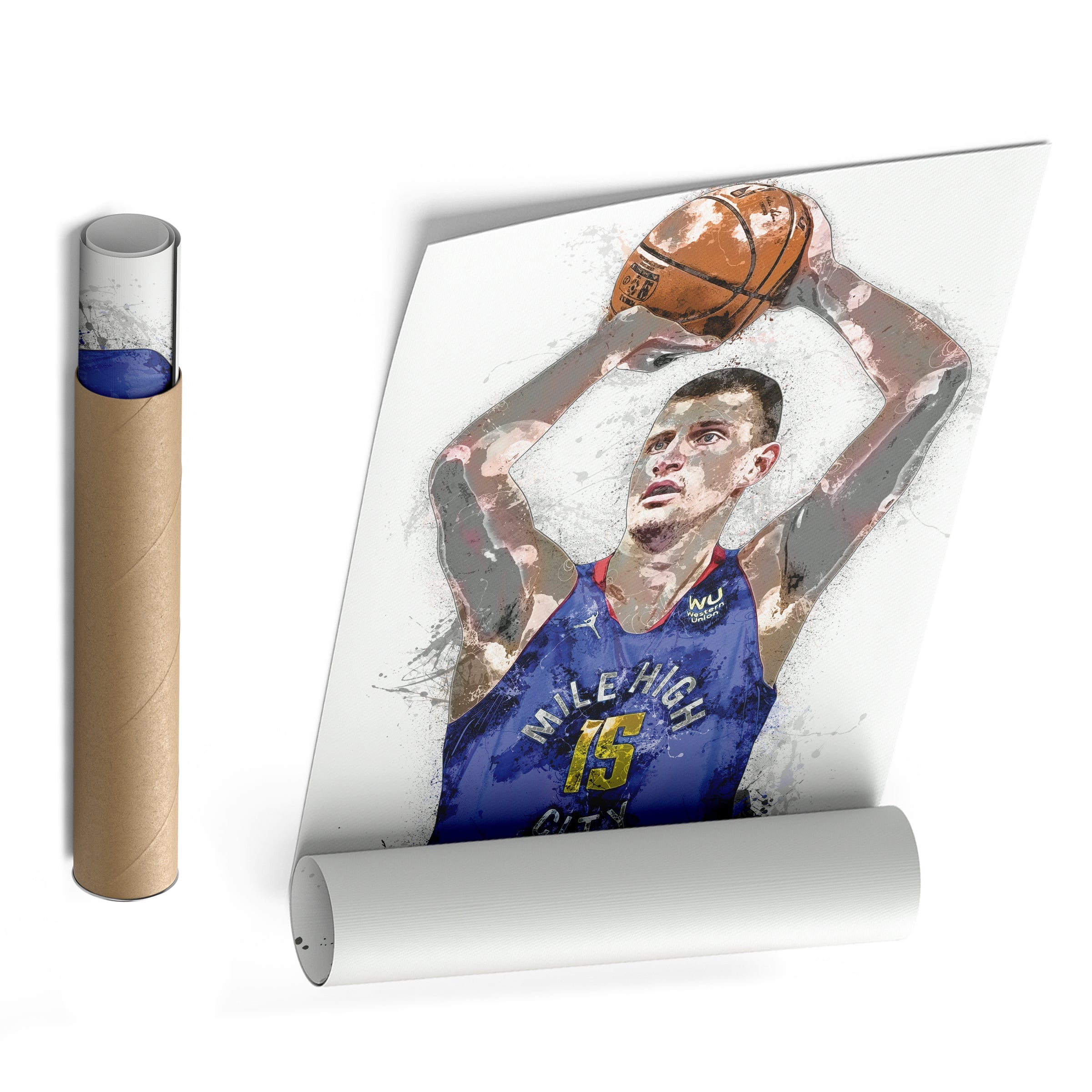 Nikola Jokic Canvas Art Denver Nuggets Wall Decor