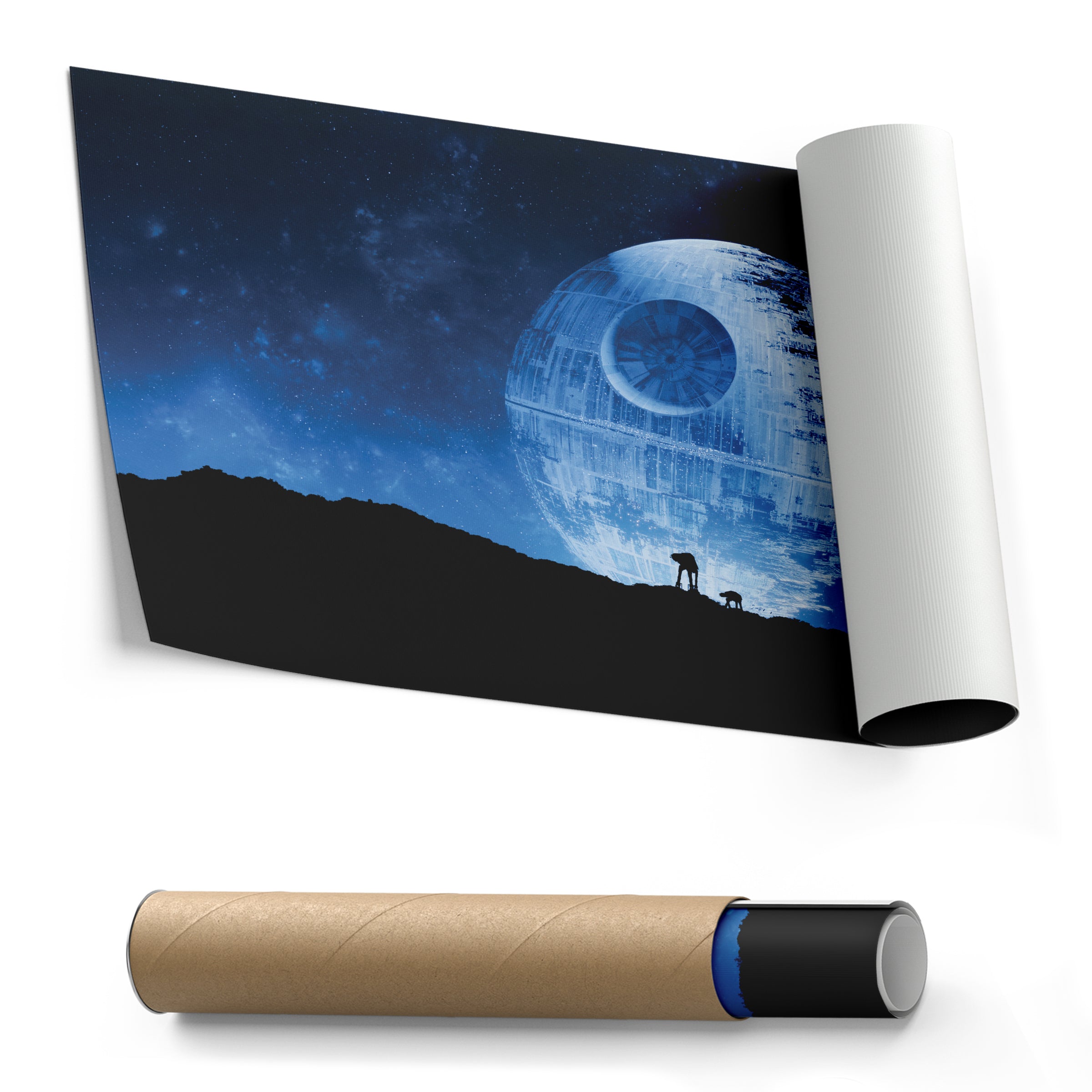 Death Star Poster Star Wars™ Movie Canvas Wall Art Decor - Galactic Wall Art