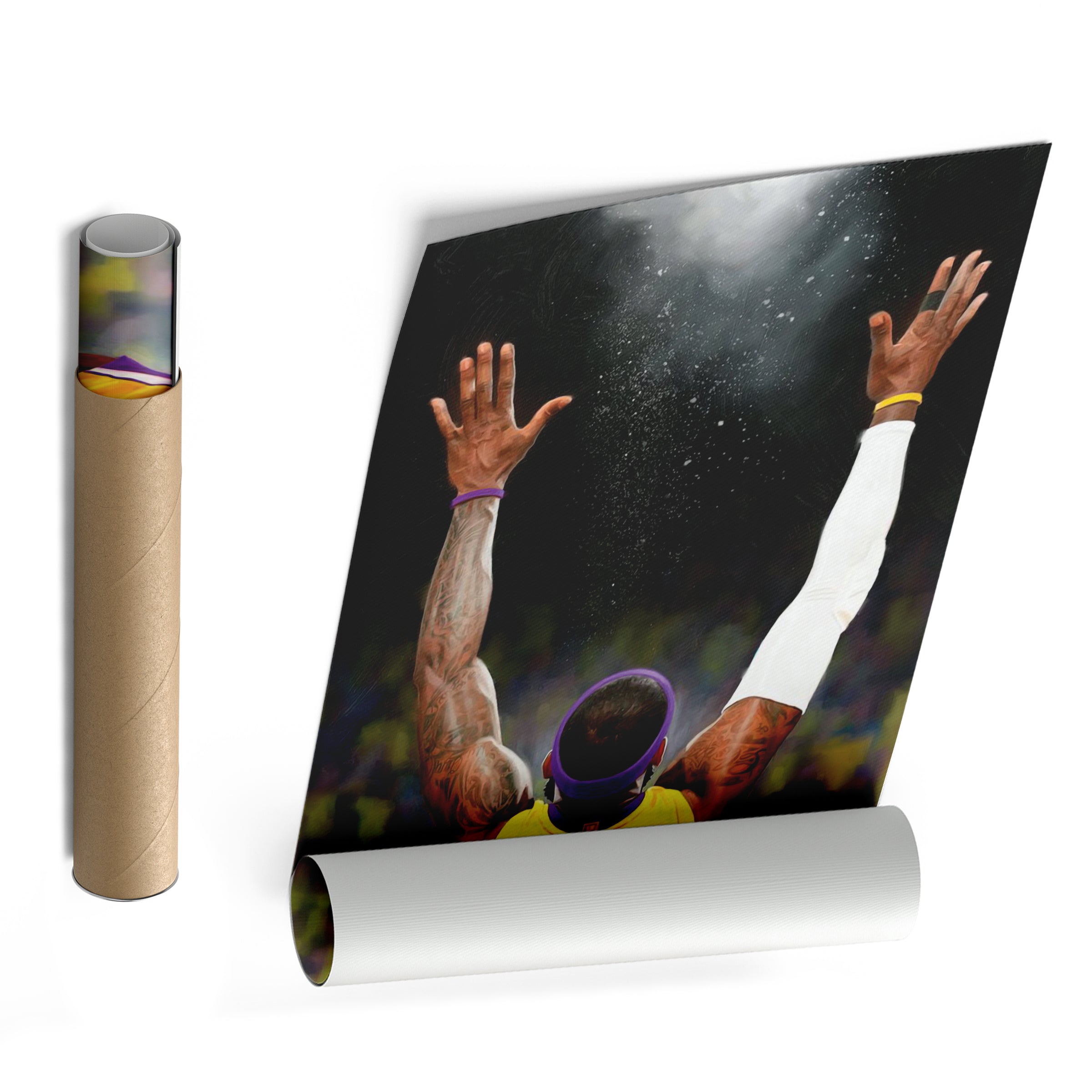 LeBron James Canvas Lakers Champion Wall Art Decor