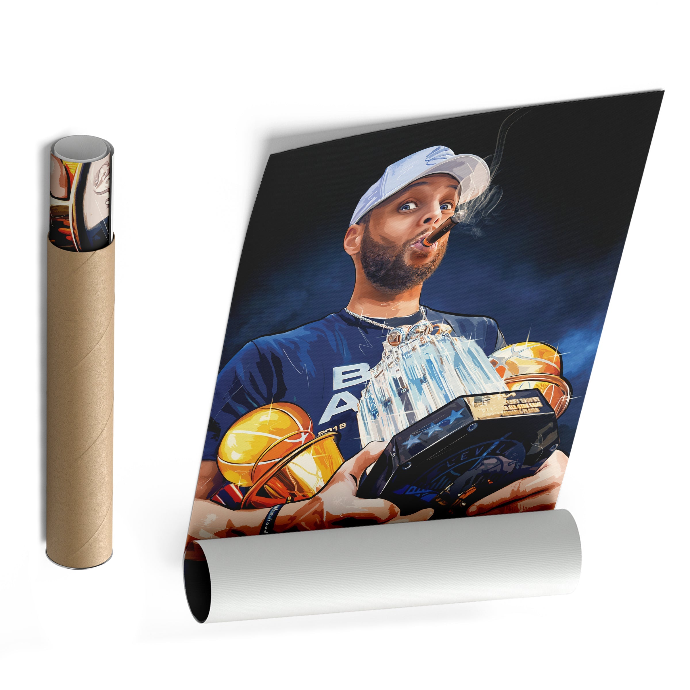 Stephen Curry Canvas NBA Wall Art For Kids Decor