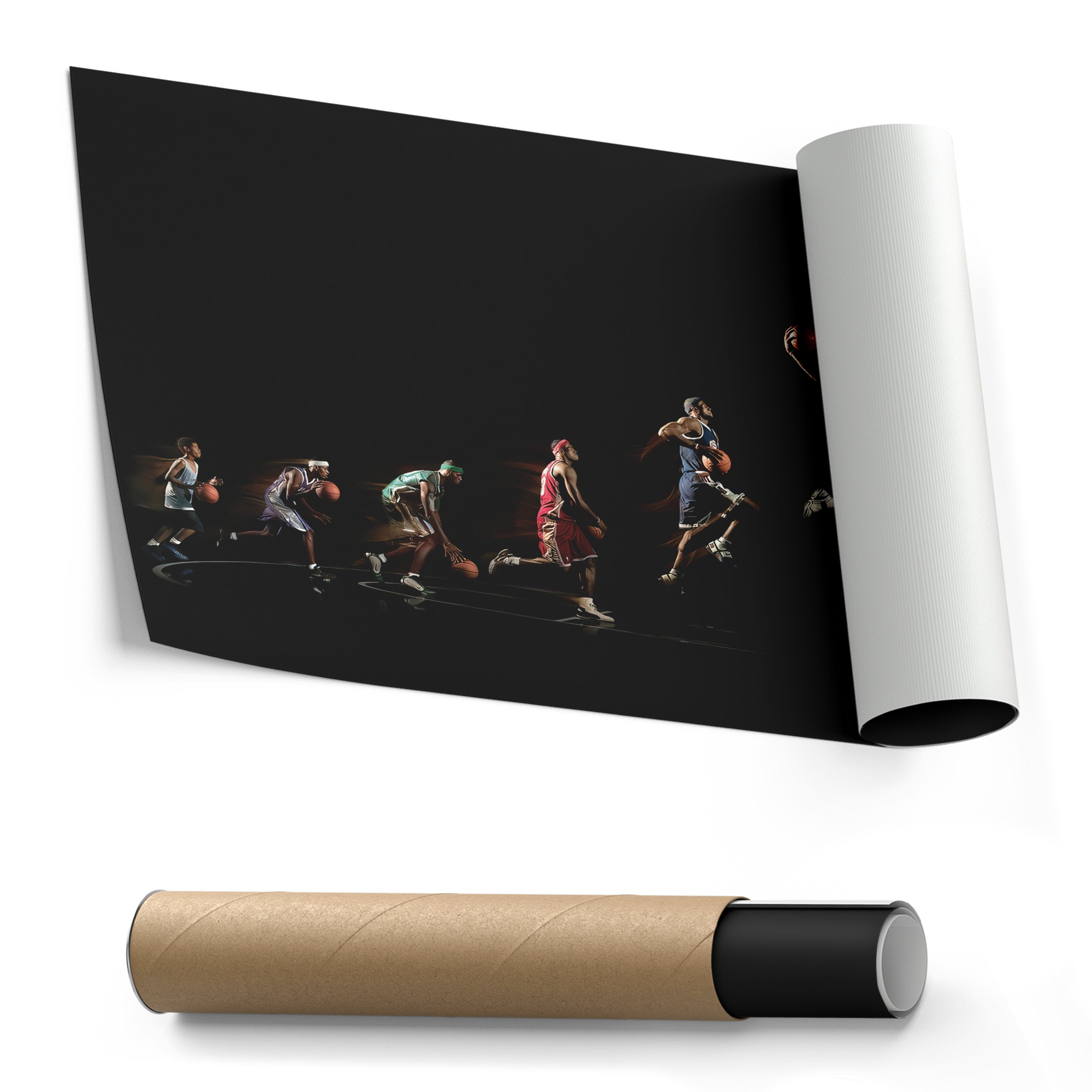 LeBron James Canvas Art Lakers Evolution Wall Decor