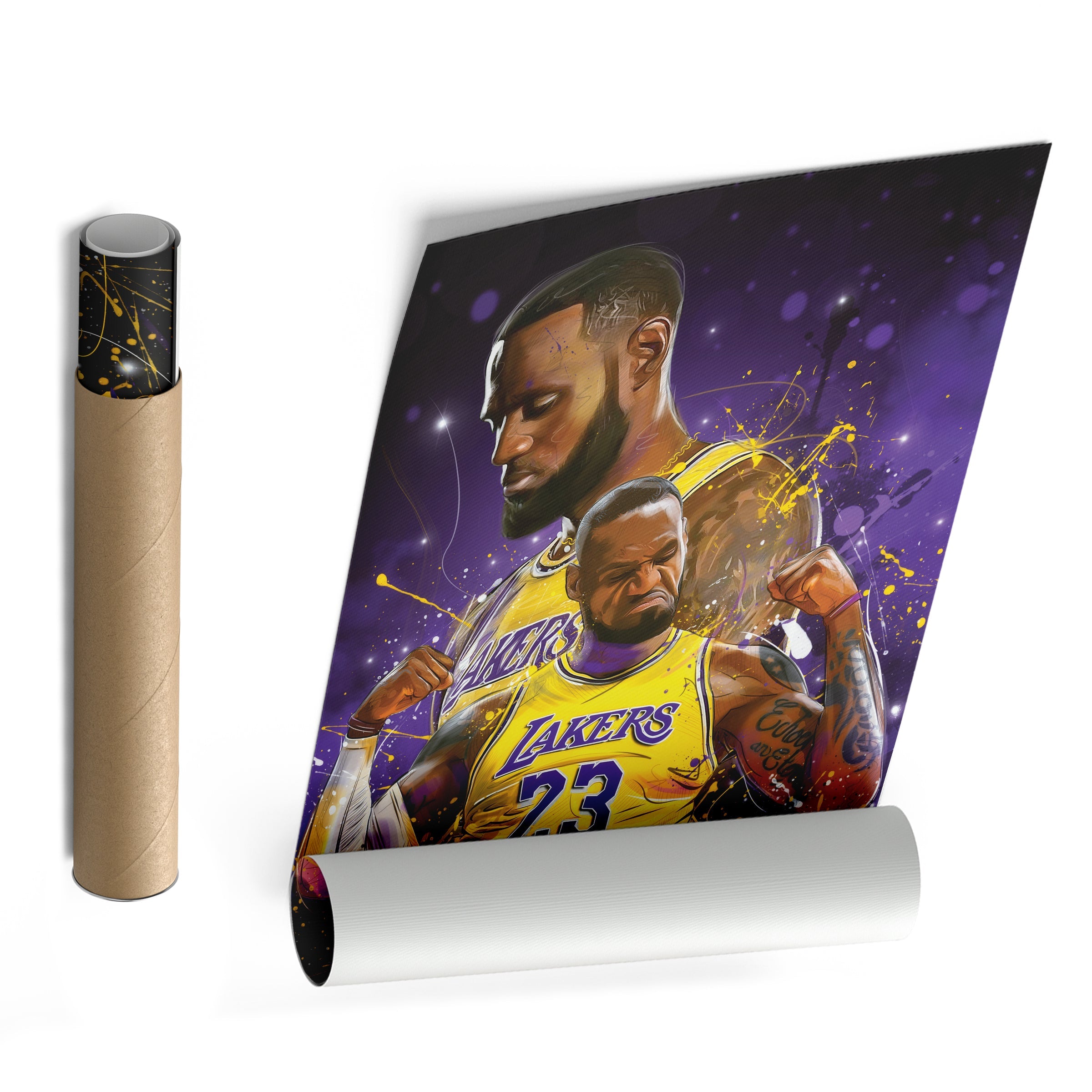 LeBron James Lakers Canvas NBA Wall Art For Man Cave
