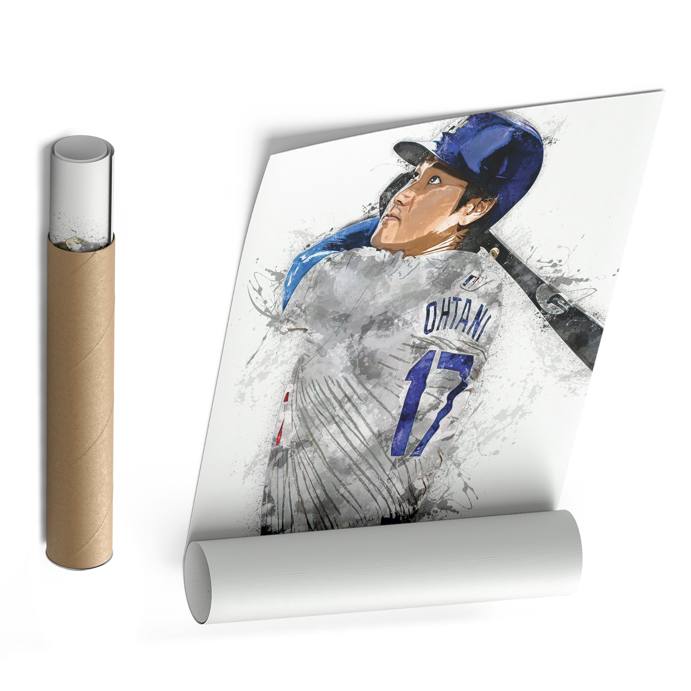 Shohei Ohtani Canvas Art Los Angeles Dodgers Wall Decor