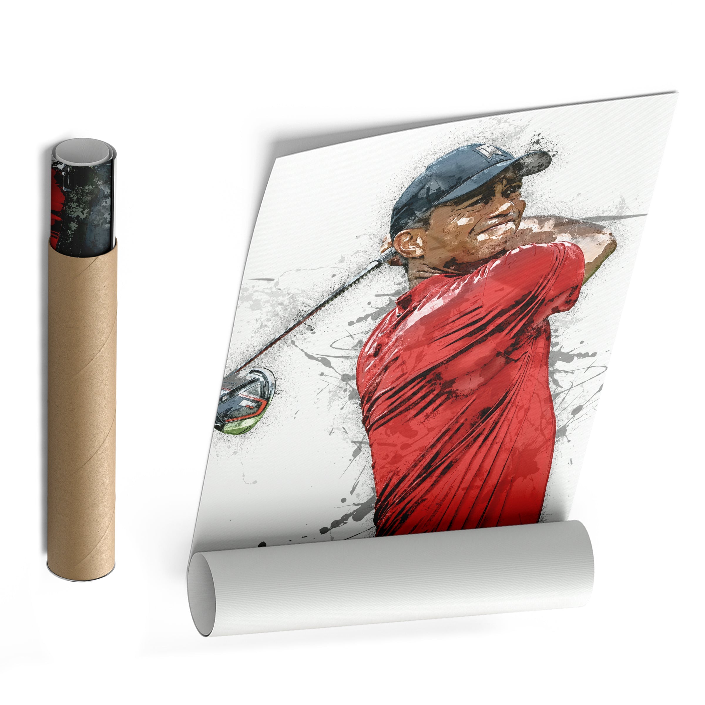 Tiger Woods Canvas Print Masters Golf Wall Art Decor