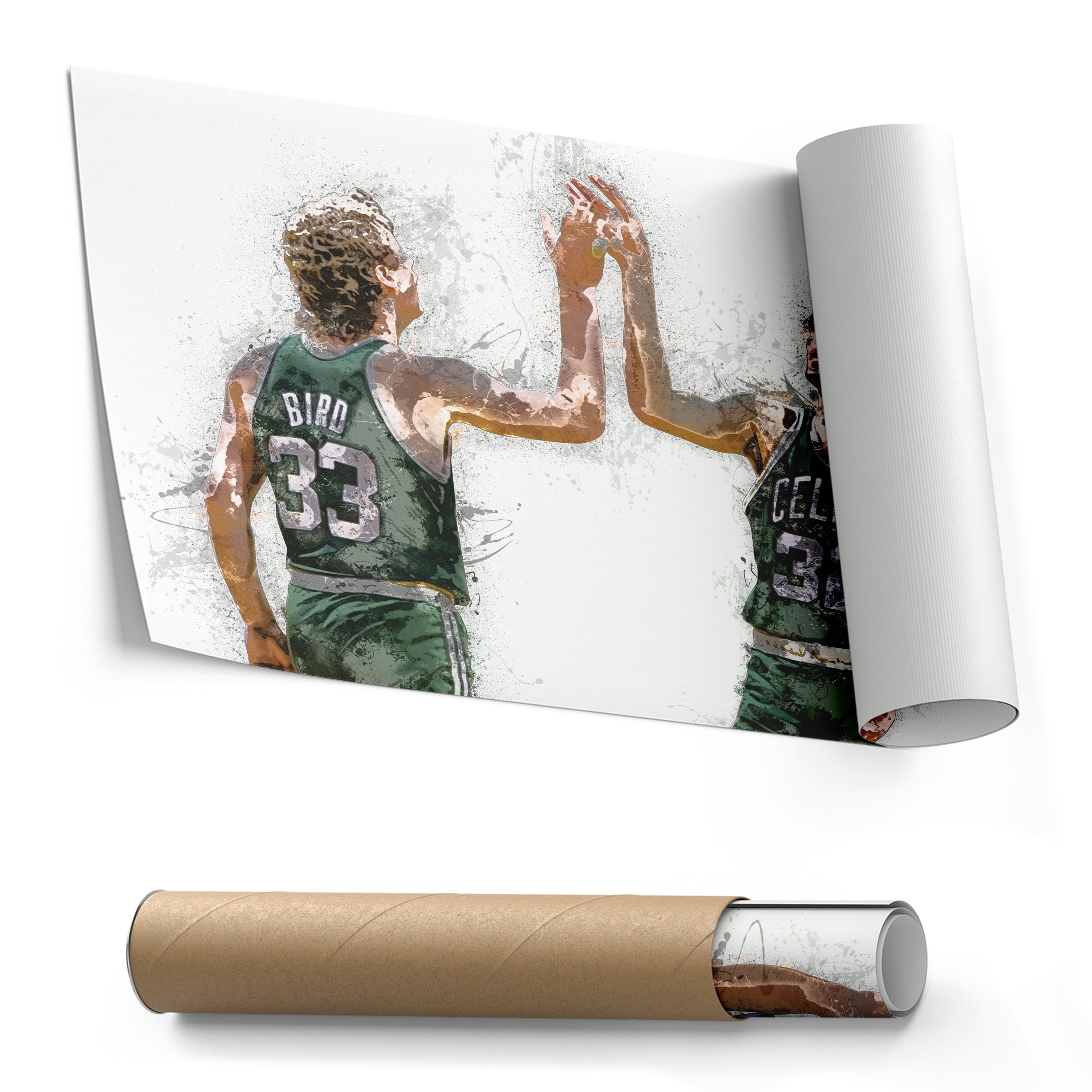 Larry Bird & Kevin McHale Canvas Art Boston Celtics Wall Decor