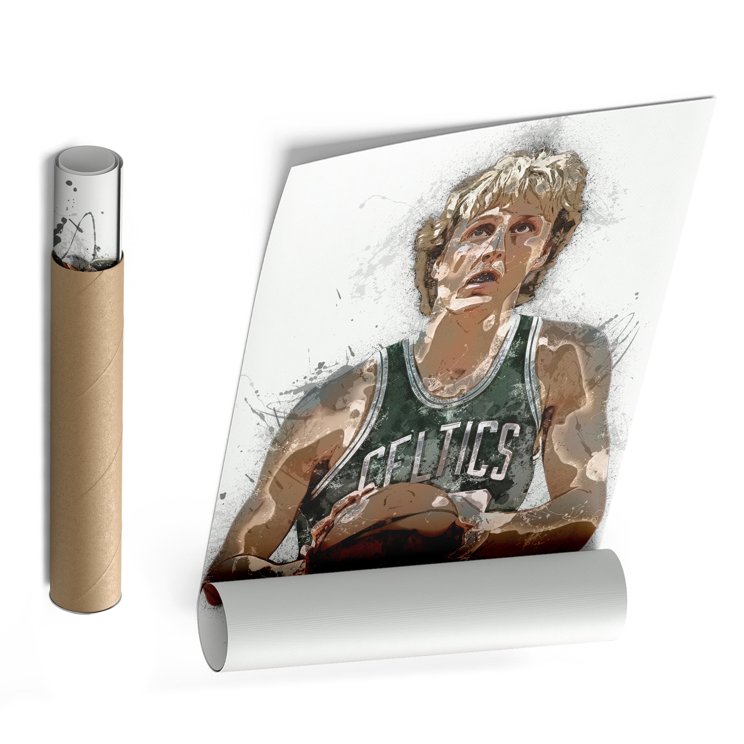 Larry Bird Canvas Art Boston Celtics Wall Decor