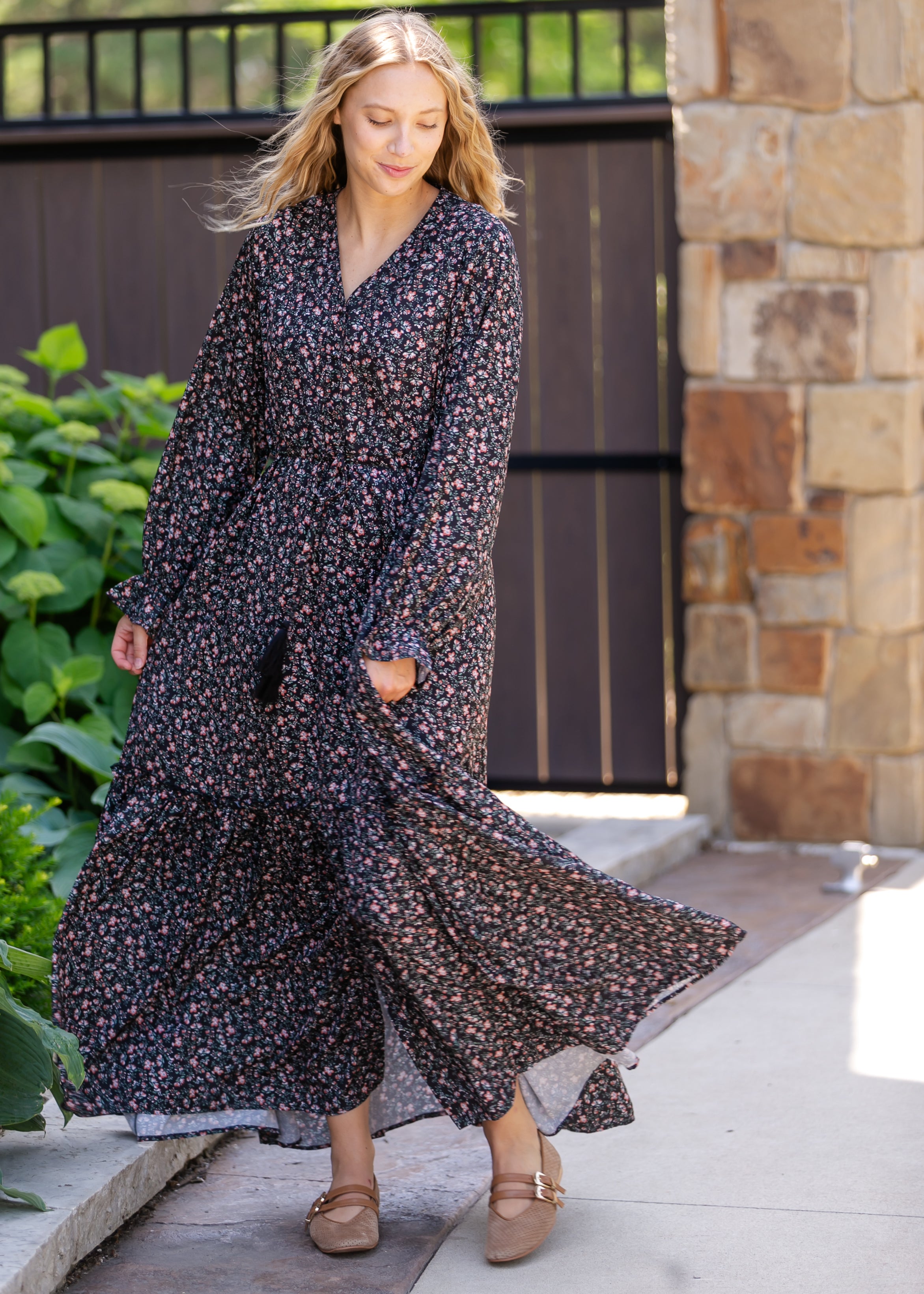 Evangeline Floral Maxi Dress - Final Sale