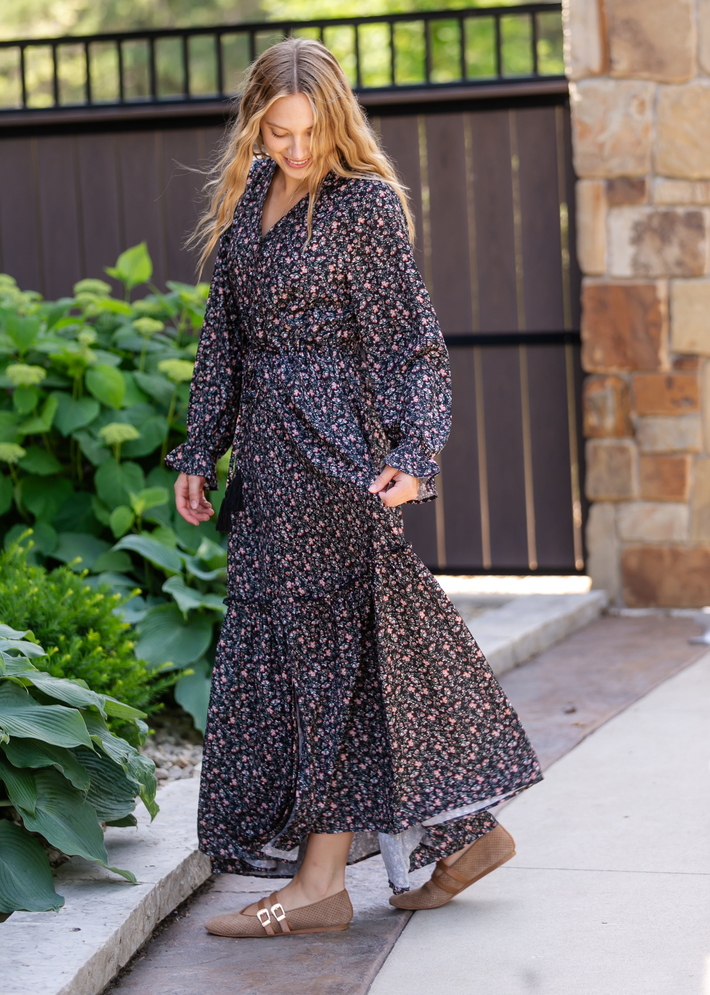 Evangeline Floral Maxi Dress - Final Sale