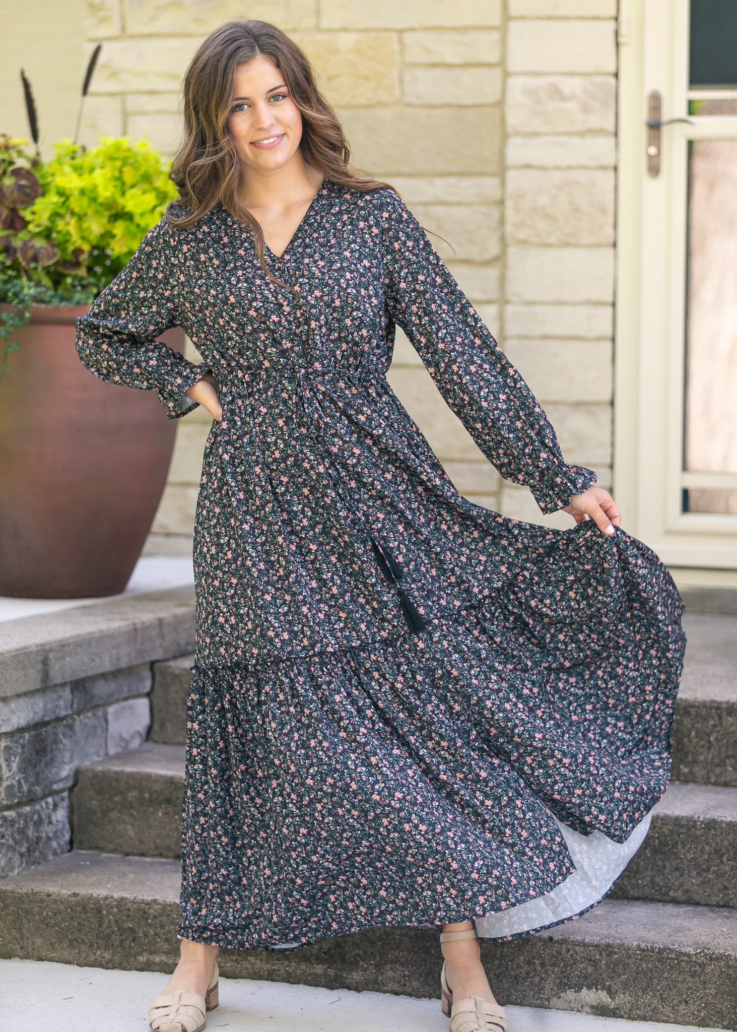 Evangeline Floral Maxi Dress - Final Sale