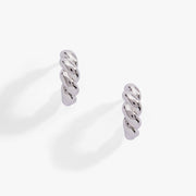 Puffy Rope Textured Huggie Hoop Earring