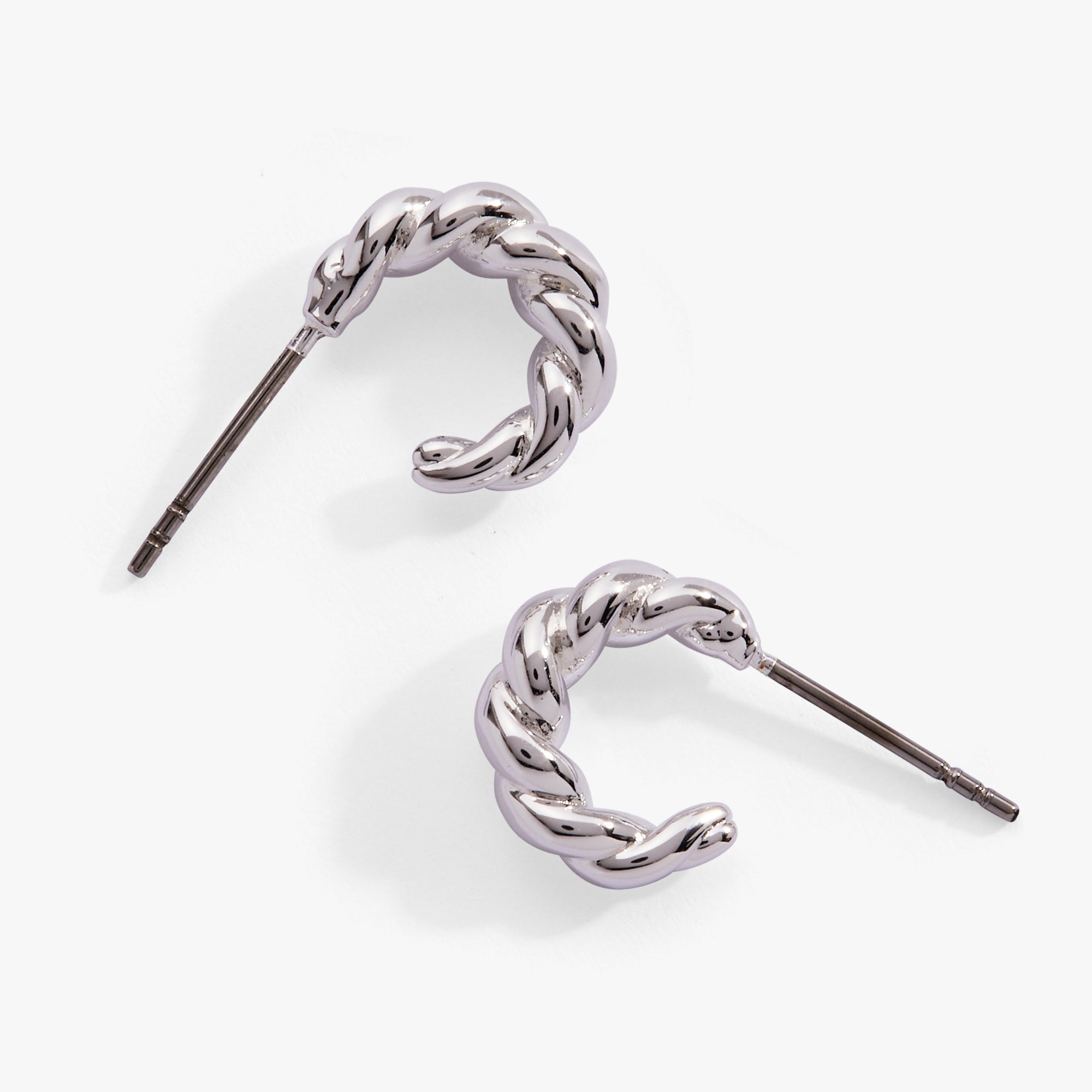 Puffy Rope Textured Huggie Hoop Earring