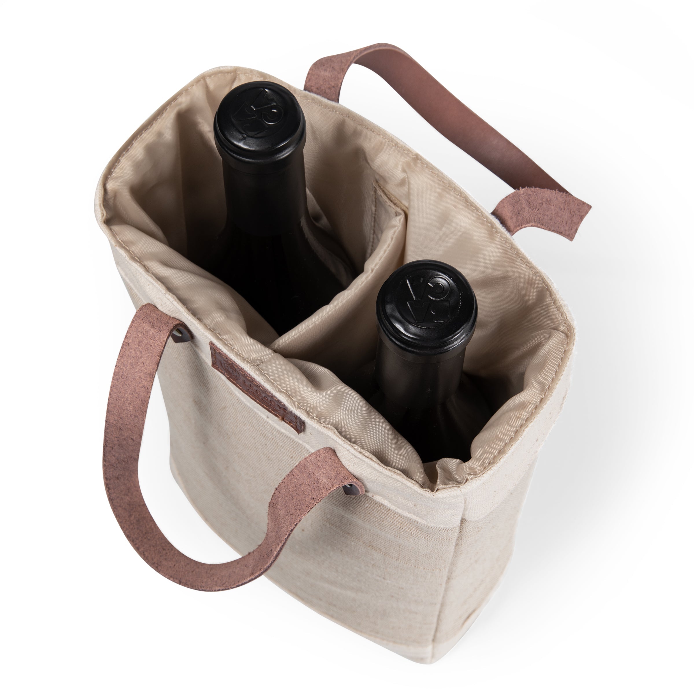 Pinot Jute 2 Bottle Insulated Wine Bag