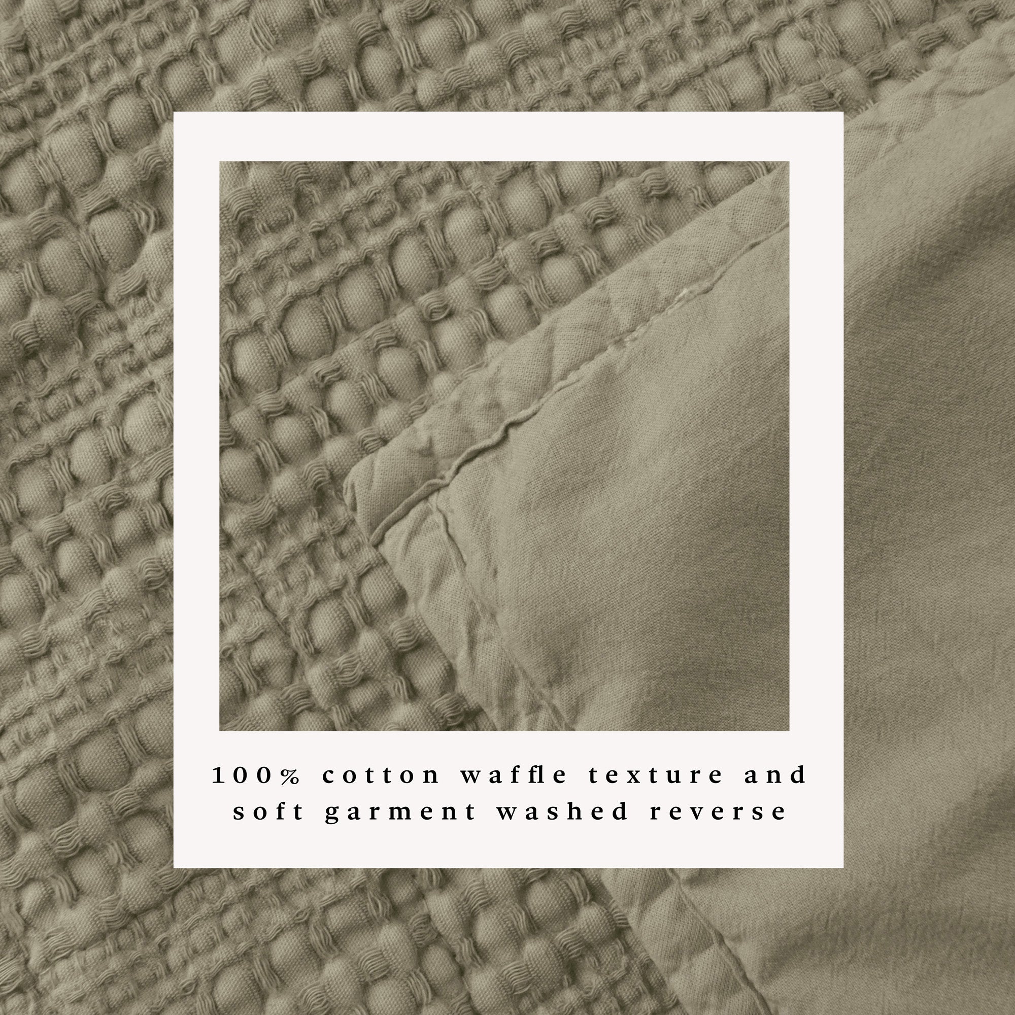 100% Cotton Honeycomb Waffle Garment Washed Quilt Set - Genevieve Collection