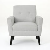 Radiantize Upholstered Fabric Club Chair with Square-off Back and Button Tufted