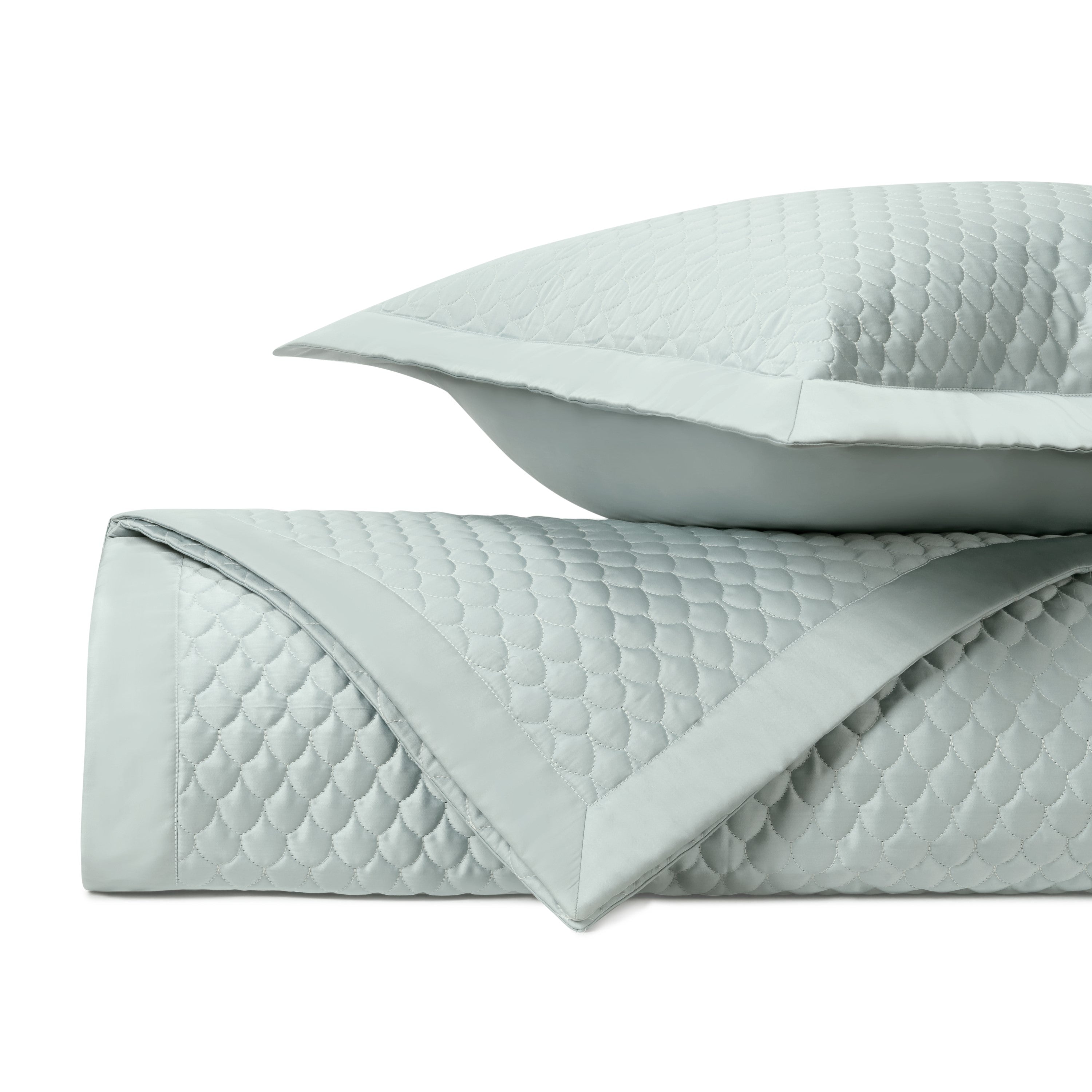 Raindrop Quilted Coverlet (euro) Set