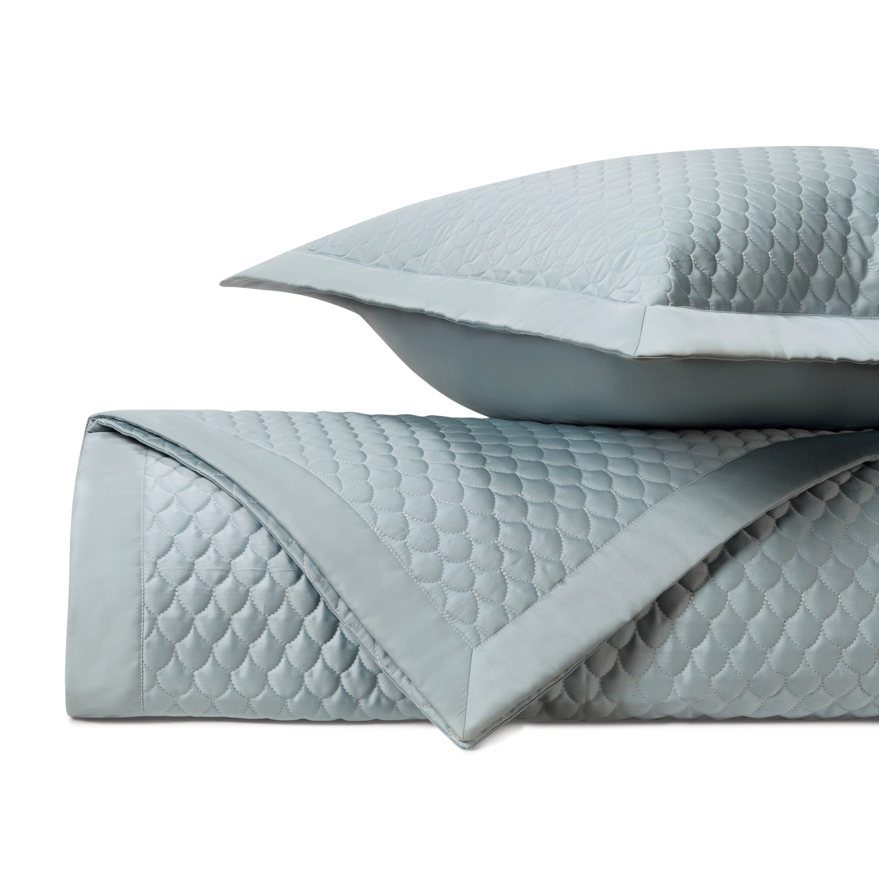 Raindrop Quilted Coverlet (euro) Set
