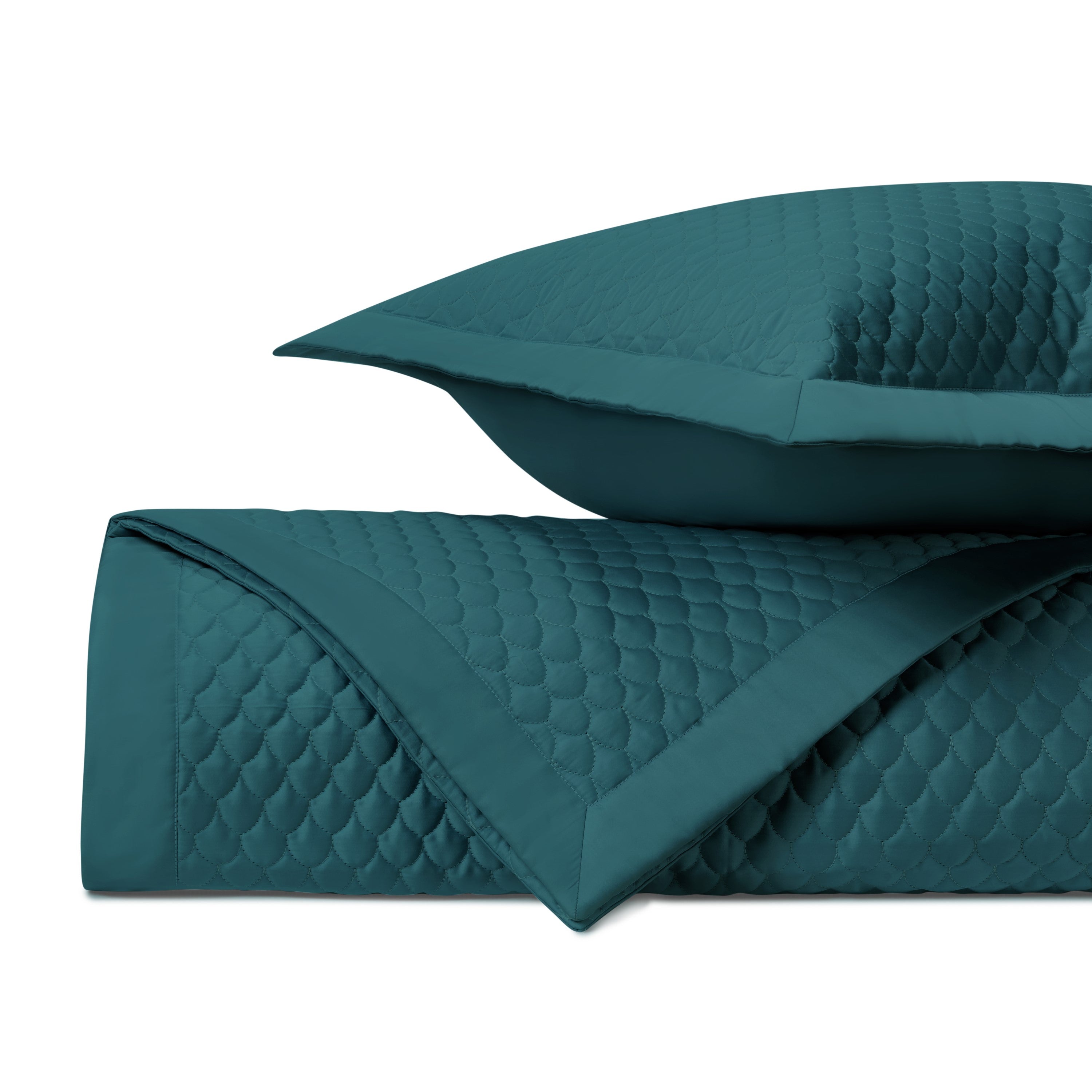 Raindrop Quilted Coverlet (euro) Set