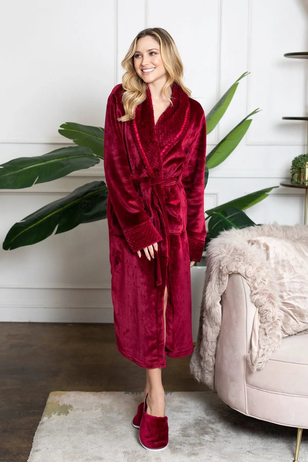 Women's Ultra Soft Plush Bathrobe | Includes Plus Size