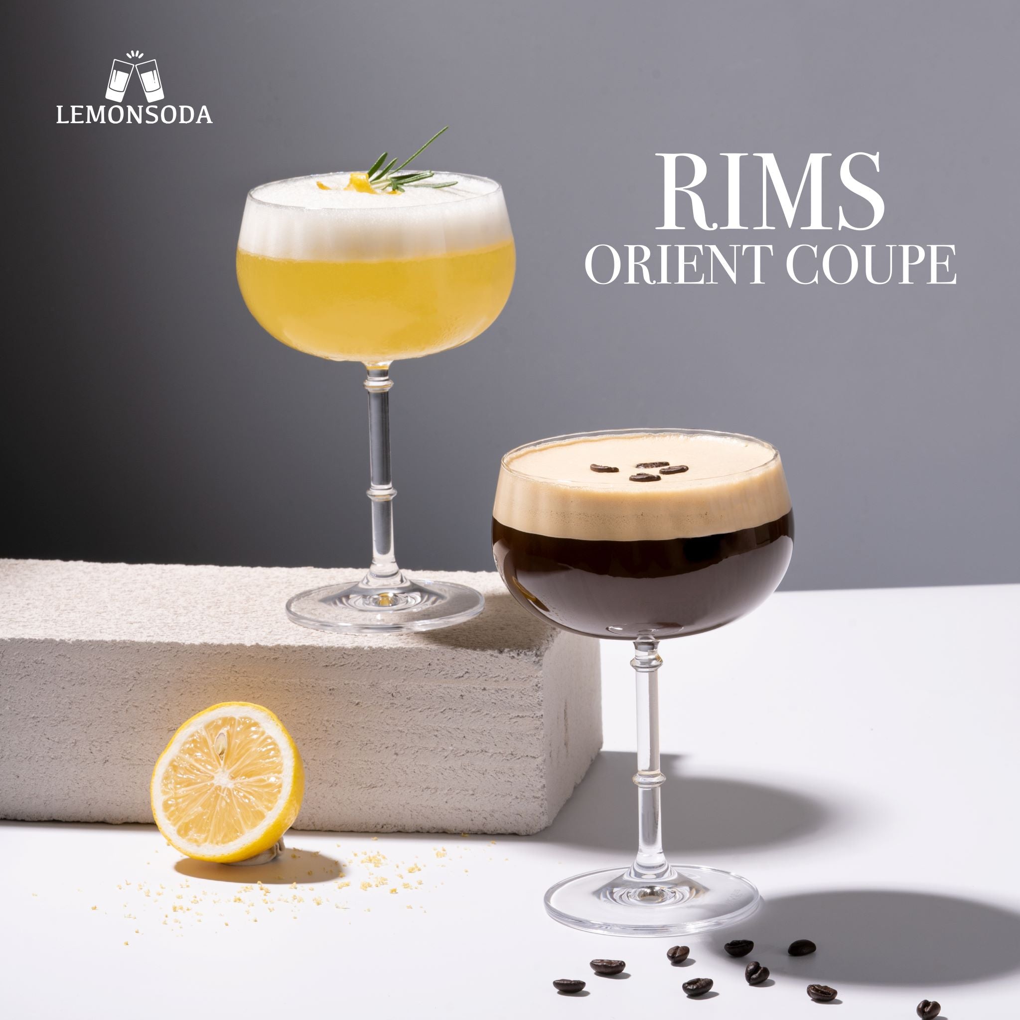 Rims Orient-coupe Wine Glasses - (355 Ml / 12 Fl. Oz.)