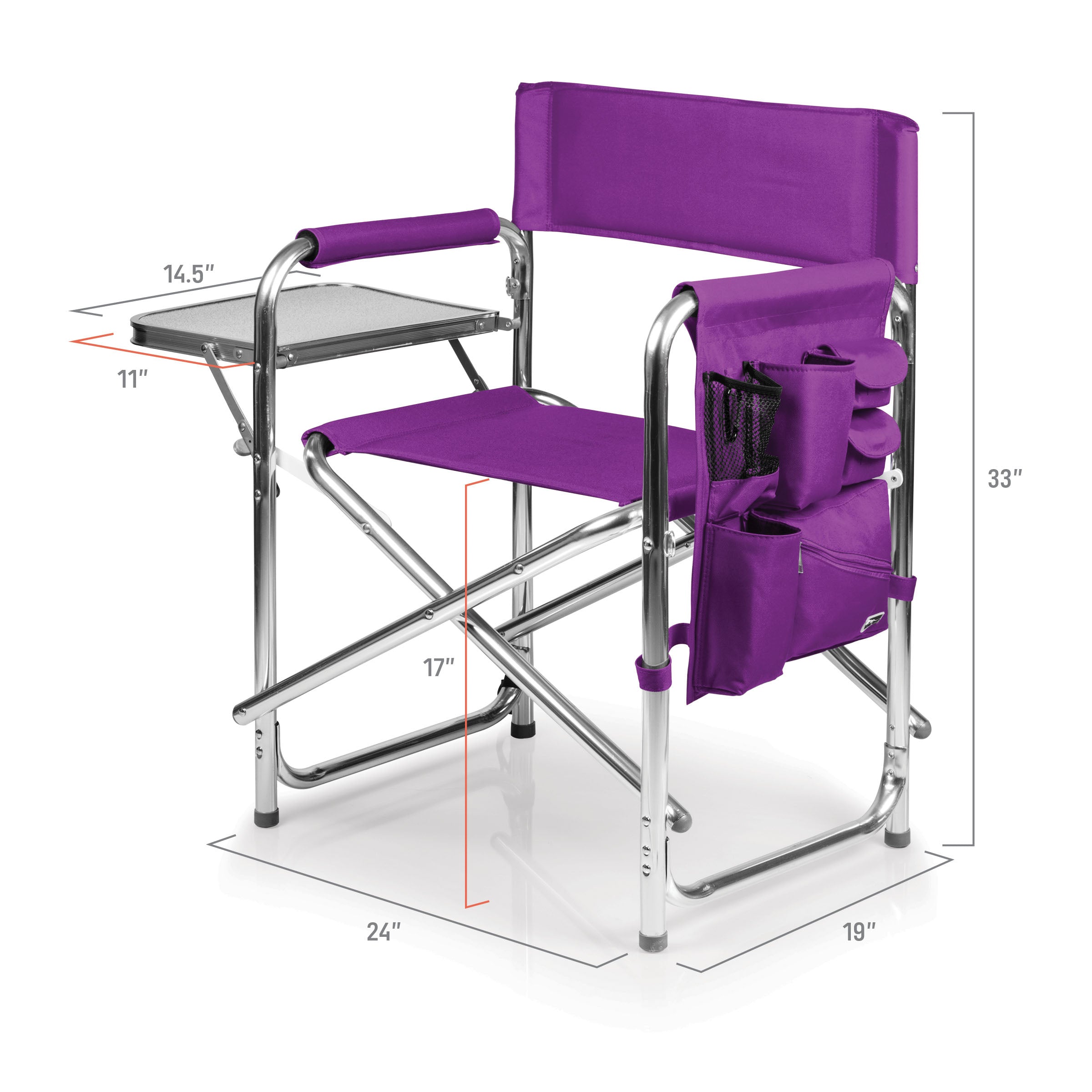 Purple Sports Chair With Side Table