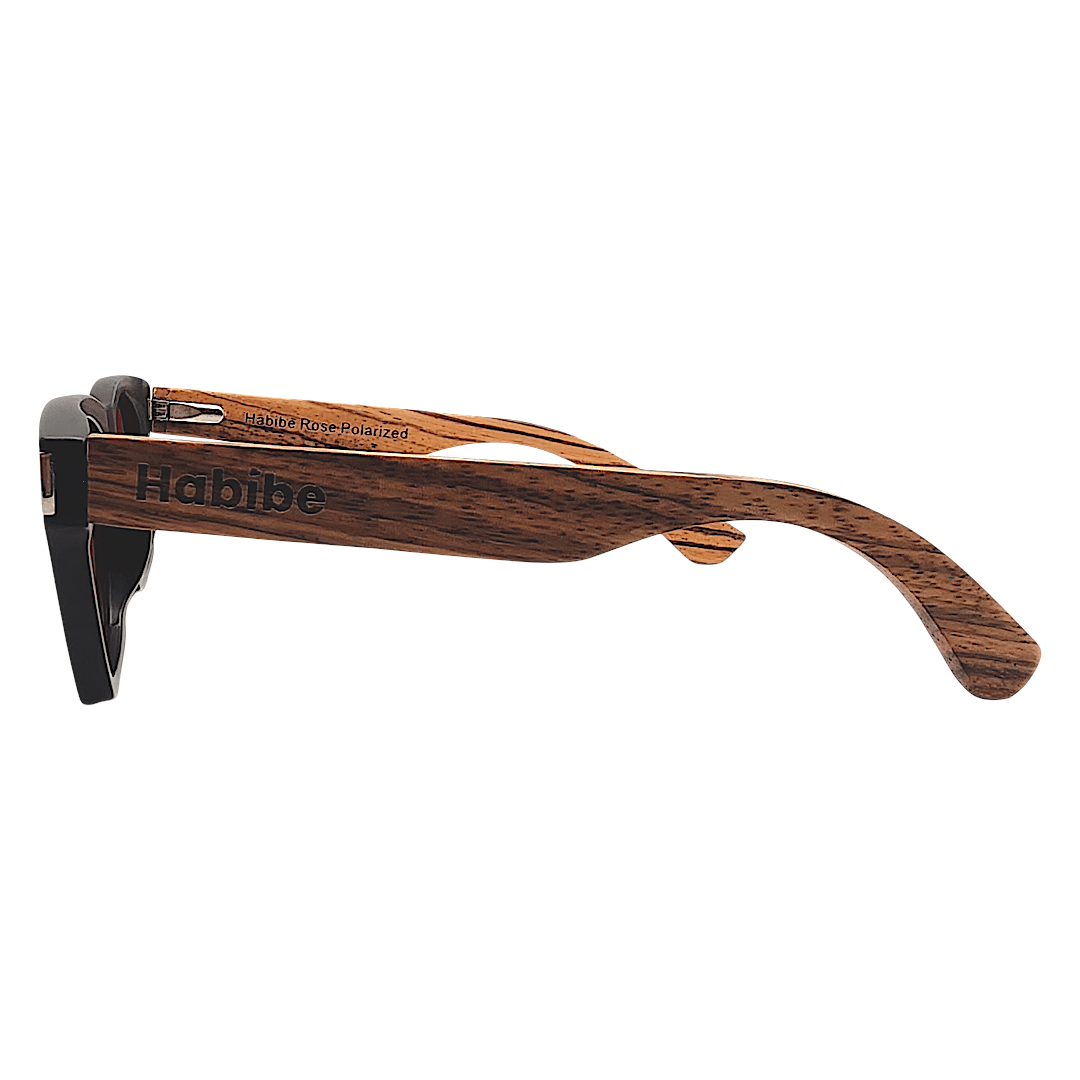 Wayfarer Matte-Black & Rose Sunglasses