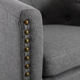 Rowan Tufted Barrel Club Chair