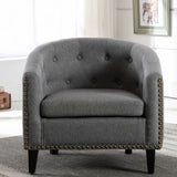 Rowan Tufted Barrel Club Chair