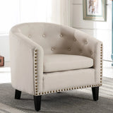 Rowan Tufted Barrel Club Chair