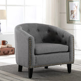 Rowan Tufted Barrel Club Chair