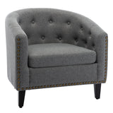 Rowan Tufted Barrel Club Chair