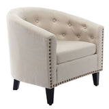 Rowan Tufted Barrel Club Chair