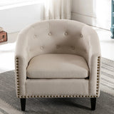 Rowan Tufted Barrel Club Chair