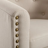 Rowan Tufted Barrel Club Chair