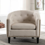 Rowan Tufted Barrel Club Chair