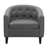 Rowan Tufted Barrel Club Chair