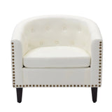 Rowan Tufted Barrel Club Chair