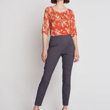 Roz & Ali Secret Agent Pants with Slim Leg & Wide Waistband - Petite