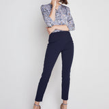 Roz & Ali Secret Agent Pants with Slim Leg & Wide Waistband - Petite