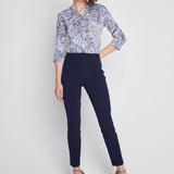 Roz & Ali Secret Agent Pants with Slim Leg & Wide Waistband - Petite
